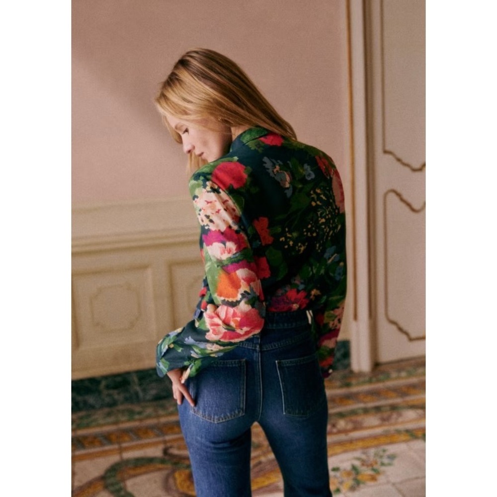 Sézane Pierro Floral Print Shirt 36 - Picture 3 of 10